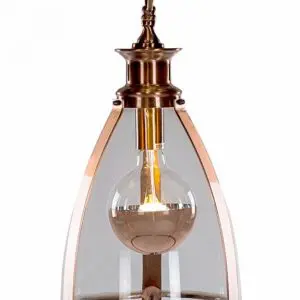 Brushed Copper Bell Light