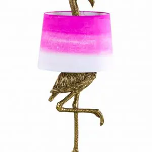 Gold Flamingo Table Lamp With Shade