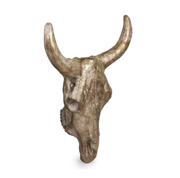 Extra Large Gilded Stone Effect 'Sancho' Steer Wall Head - Image 2