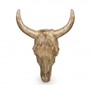 Extra Large Gilded Stone Effect 'Sancho' Steer Wall Head