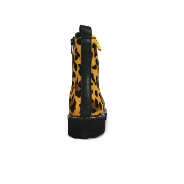 Emzy Leopard Print Lace Boot - Image 5