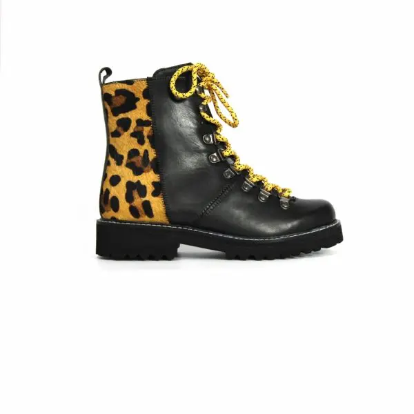 Emzy Leopard Print Lace Boot - Image 6