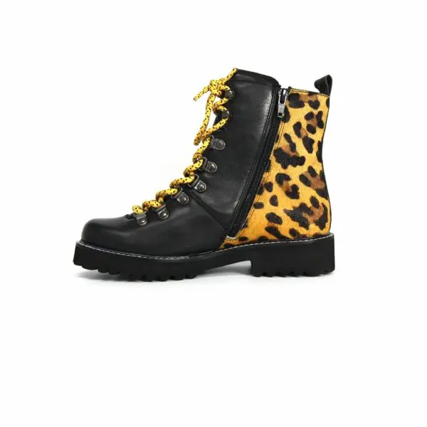 Emzy Leopard Print Lace Boot - Image 7