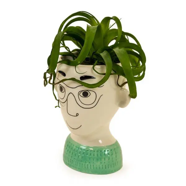 Glasses Man Swedish Doodle Head Vase - Image 2