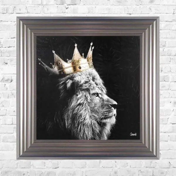 Lion King Left Framed Wall Art