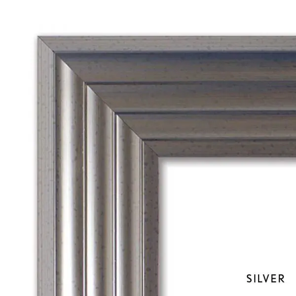 Three Wise Monkeys Silver Framed Wall Art - Image 3
