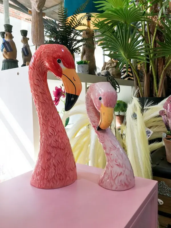 flamingo vase small