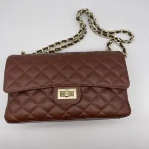 Quilted bag brown