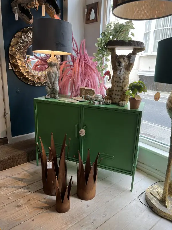 Shamrock Green Metal Large Side Cabinet - Image 4