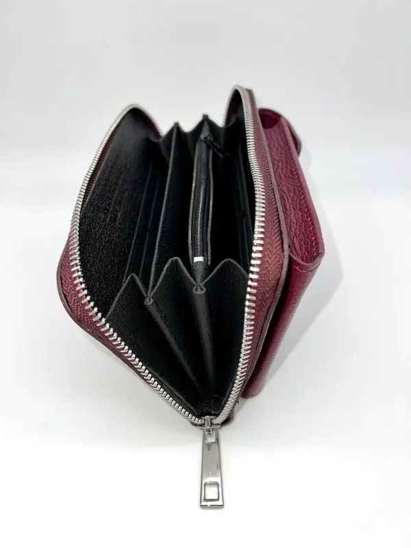 Italian Leather Purse Bag Dark Colours