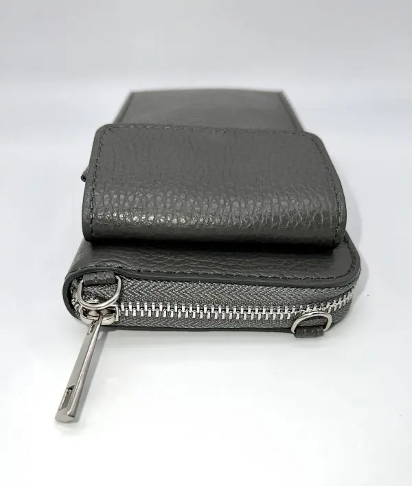 Italian Leather Purse Bag Dark Colours