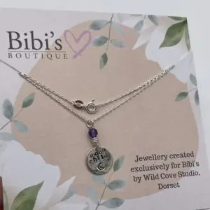 Wild Cove Sterling Silver ‘Moon Child’ Pendant Necklace