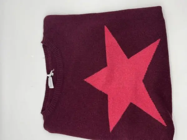 Cashmere Jumper with Star in Multiple Colourways