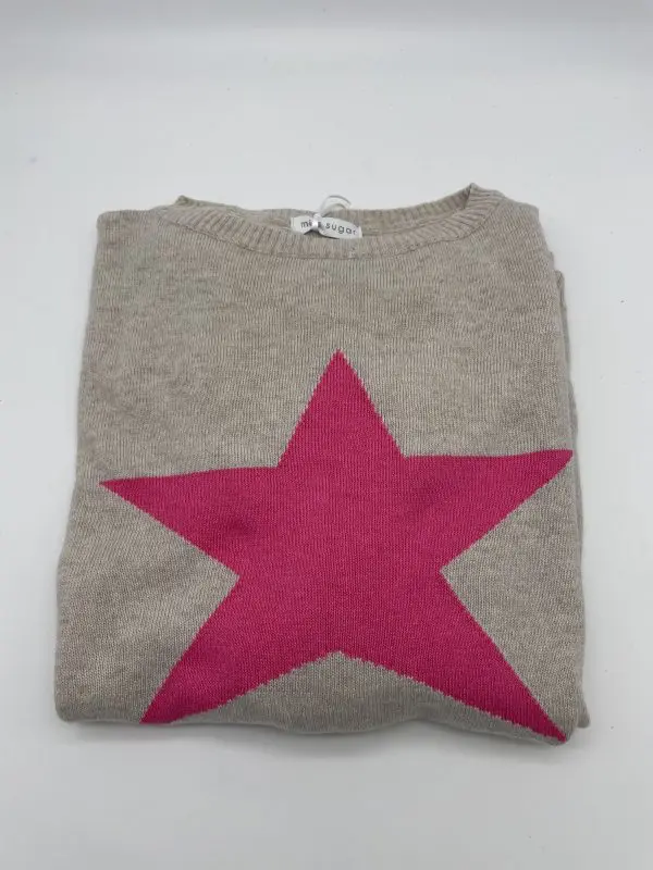 Cashmere Jumper with Star in Multiple Colourways