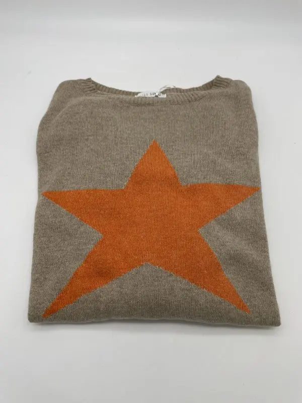 Cashmere Jumper with Star in Multiple Colourways
