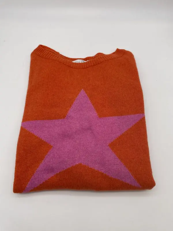Cashmere Jumper with Star in Multiple Colourways