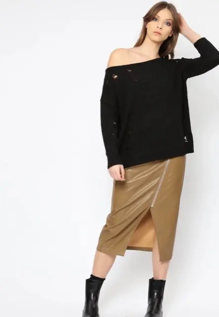 RELIGION DESTINATION SKIRT CAMEL