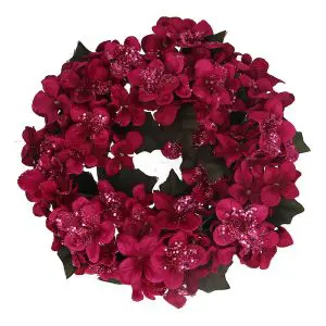 Fuchsia Hydrangea Candle Ring