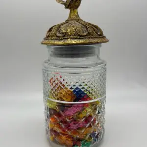 Bird Top Glass Container