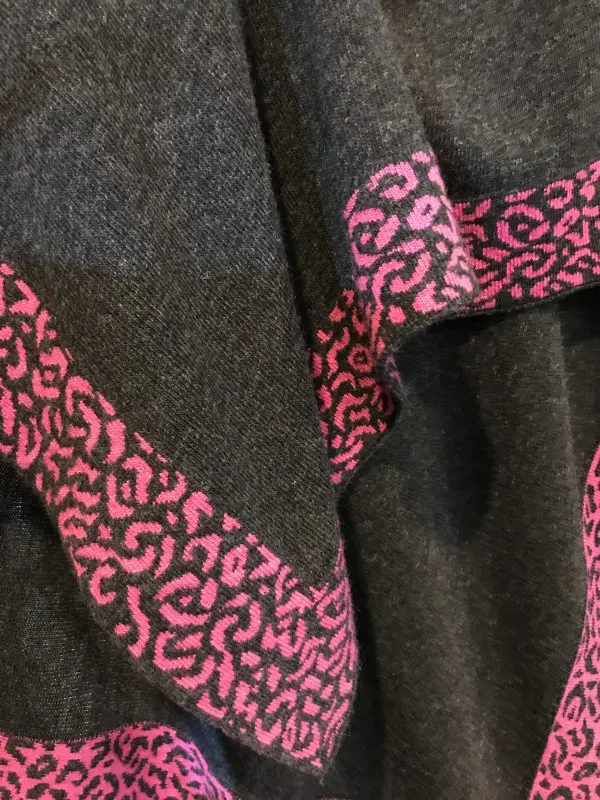 Cashmere Poncho With Leopard Trim - Multiple colours - Image 3
