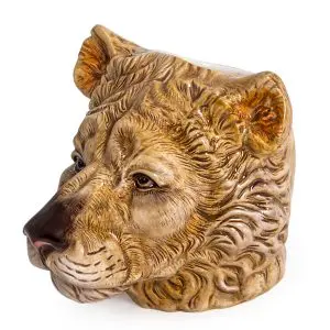 Ceramic Lioness Head Pot