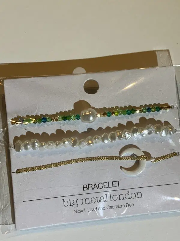 Big Metal London Agnes Set Of 3 Bracelets
