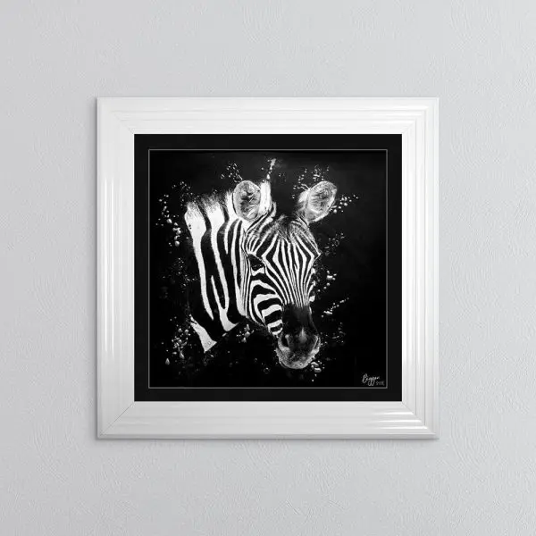 ZEBRA FRAMED WALL ART