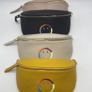 Leather Smiley Bumbag