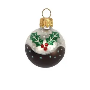 Mini Christmas Pudding Bauble