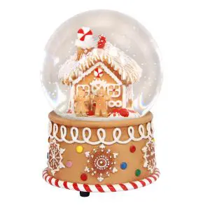 Gingerbread House Snow Globe