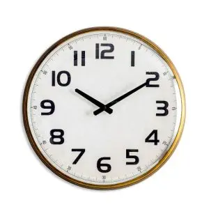 vintage station wall clock
