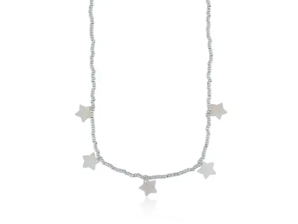 Big Metal London Monique Star Beaded Necklace - Image 2