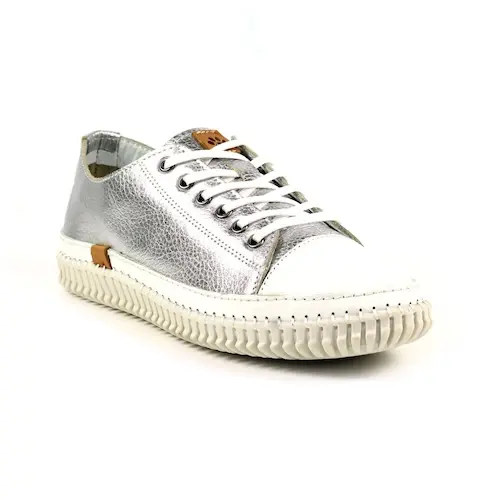 Starlet Silver Leather Shoe