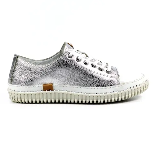 Starlet Silver Leather Shoe