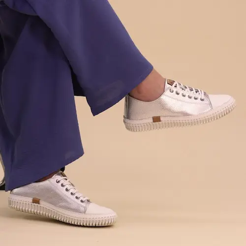 Starlet Silver Leather Shoe