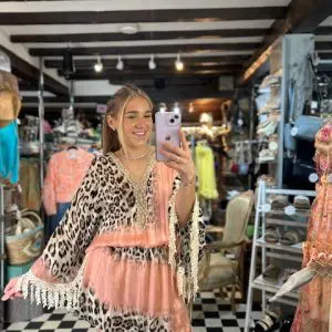 Sheer Leopard Detail Dress in 2 Colours