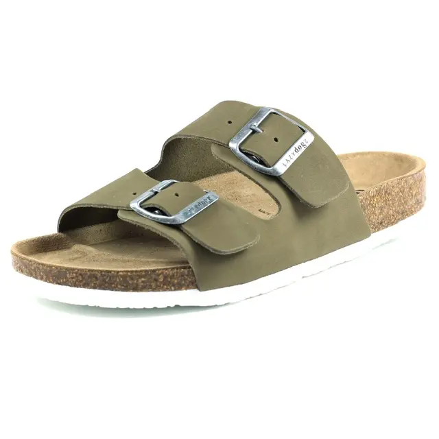 Lazy Dogz Roco 2 Khaki Suede Sandal - Image 2