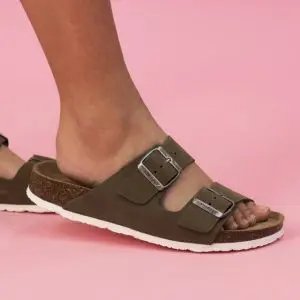 Lazy Dogz Roco 2 Khaki Suede Sandal