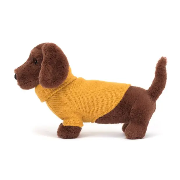 Sweater Sausage Dog Yellow Jellycat - Image 2