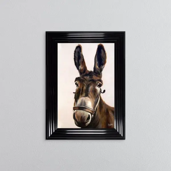 FERNETT DONKEY FRAMED WALL ART - Image 2