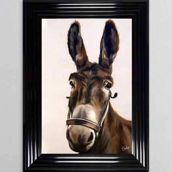 FERNETT DONKEY FRAMED WALL ART
