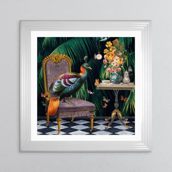 Peacock Tea Time Artwork