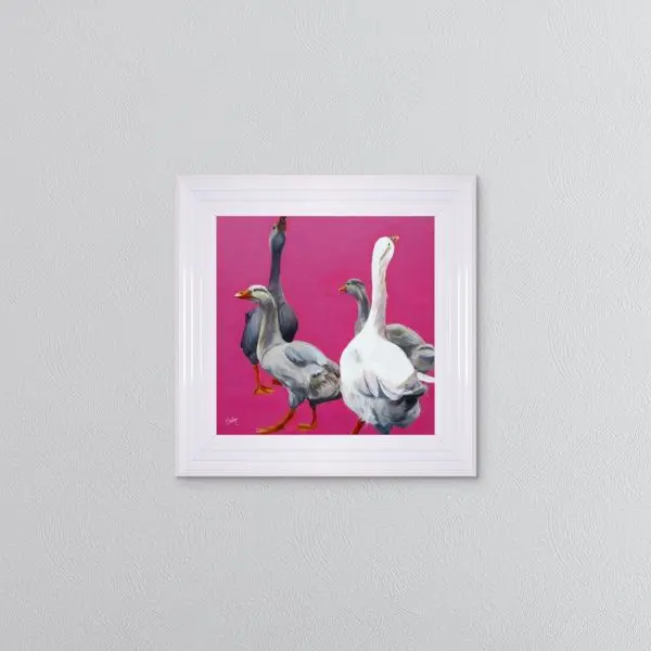 Confused Geese Framed Wall Art - Image 2