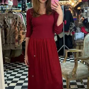 Silk Blend Ribbed Top Dress in 2 Colours