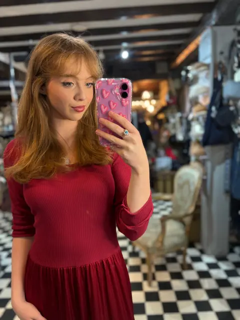 Silk Blend Ribbed Top Dress in 2 Colours