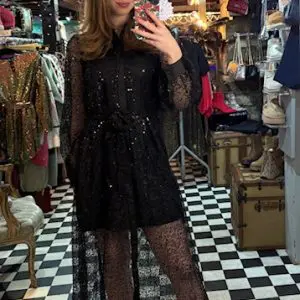 Sequin Shirt Style Maxi Dress in 2 Colours