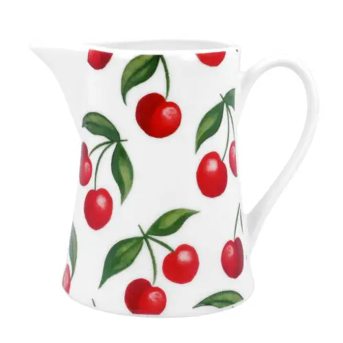 Bone China Jug 10cm - Cherries