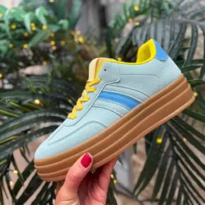 Aqua & Yellow Platform Trainer