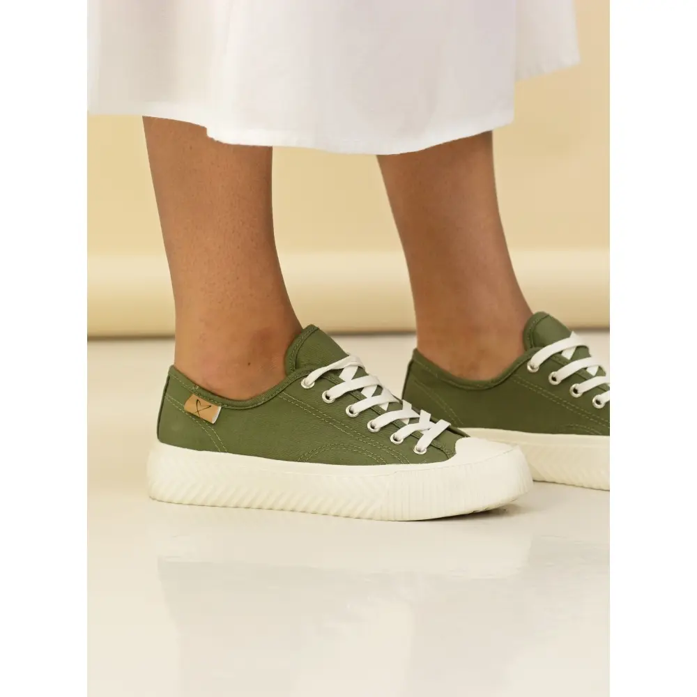 Lunar Jayne Trainers in Khaki