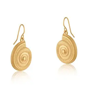 Big Metal London Veronica Matte Conch Earrings